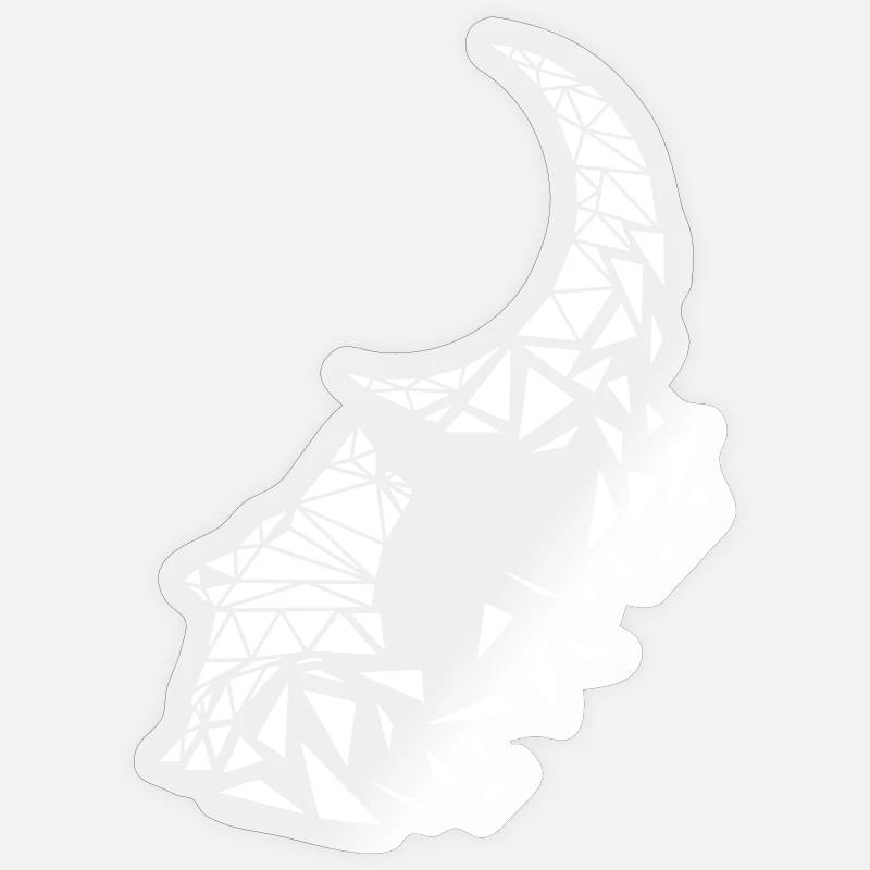 Wolfsmond - Sticker taille S (10 x 10 cm) - brillant transparent