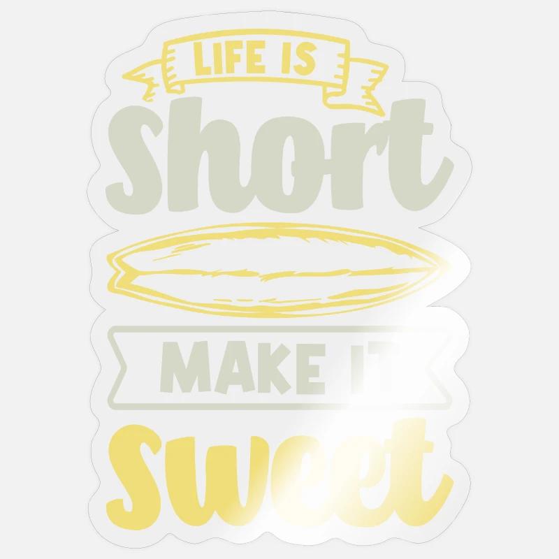 Cooler Surfer Spruch Geschenkidee Sticker Größe S (10 x 10 cm)