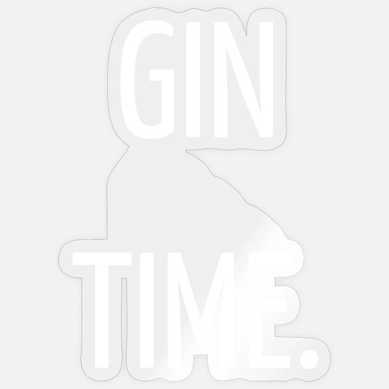 Gin time Sticker size S (10 x 10 cm)