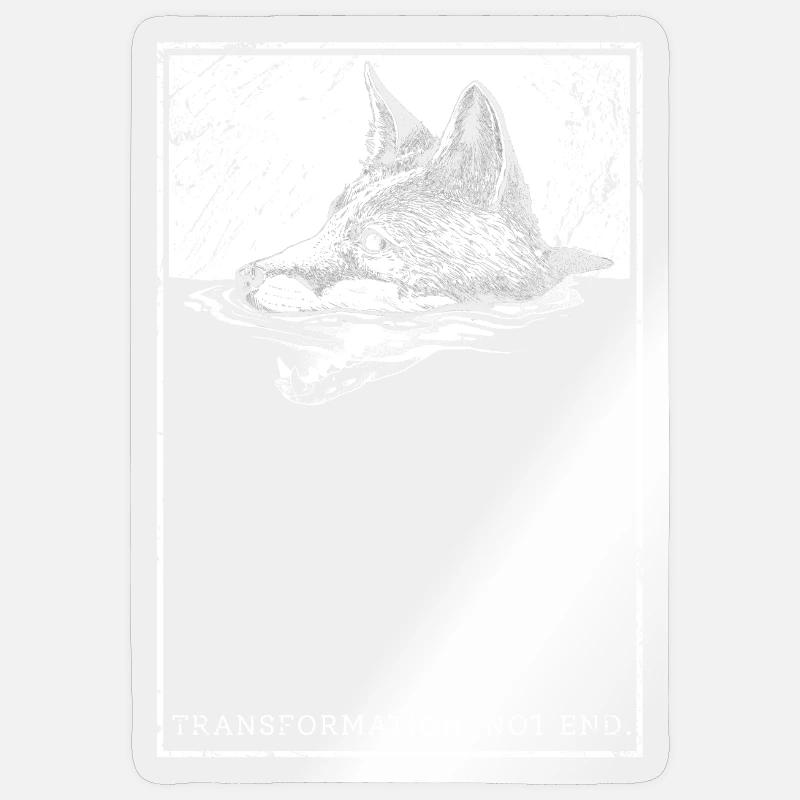 Transformation, not end. - Sticker size S (10 x 10 cm) - transparent glossy