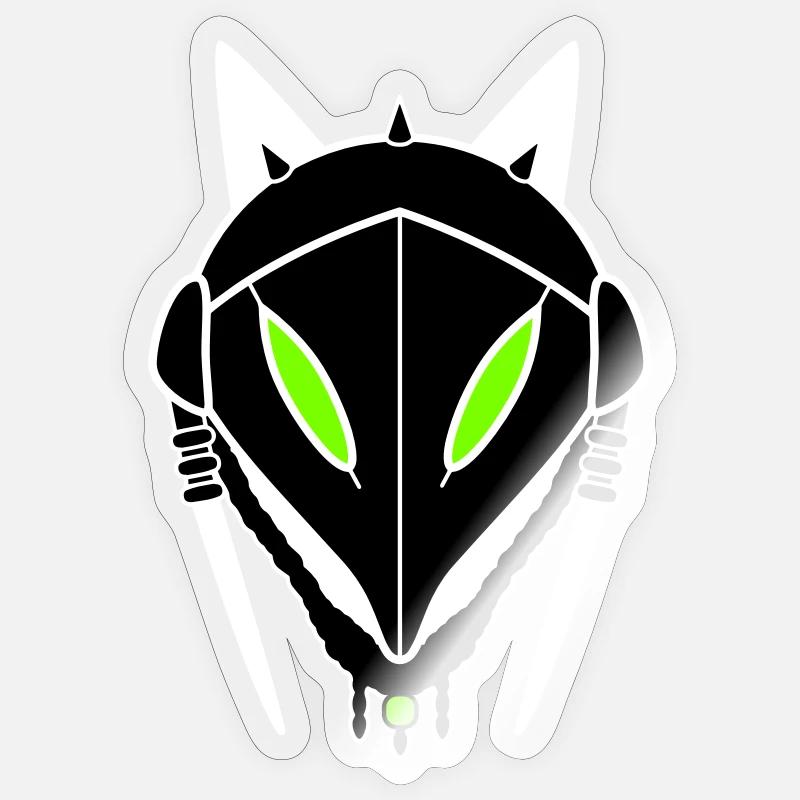 Garrukuroeil Wildsqueaker - Sticker size S (10 x 10 cm) - transparent glossy