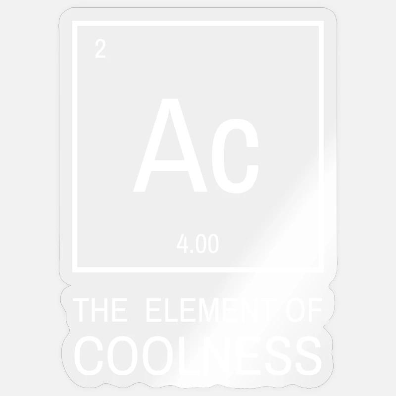 Ac - Element der Coolness | Element of coolness Sticker Größe S (10 x 10 cm)