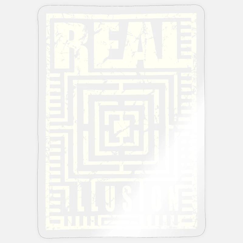 réel Illusion utilisé look Pyramide Réalité Illusion Sticker taille S (10 x 10 cm)