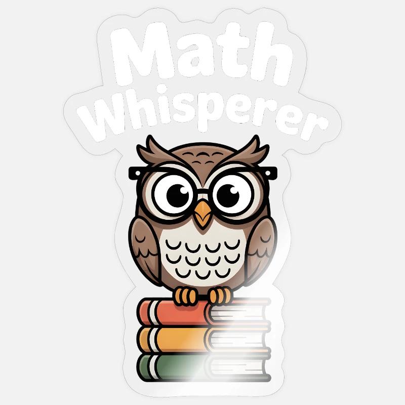 Math Whisperer - Sticker size S (10 x 10 cm) - transparent glossy