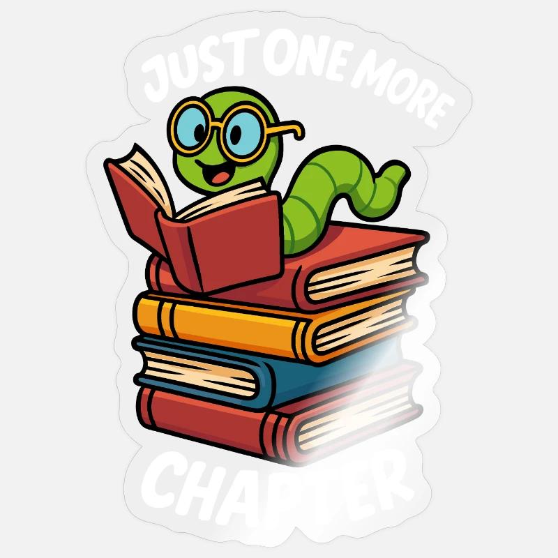 Juste un chapitre de plus, conception de rat de bibliothèque Sticker taille S (10 x 10 cm)