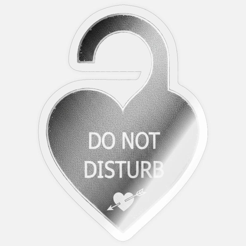 Message - Sticker taille S (10 x 10 cm) - brillant transparent