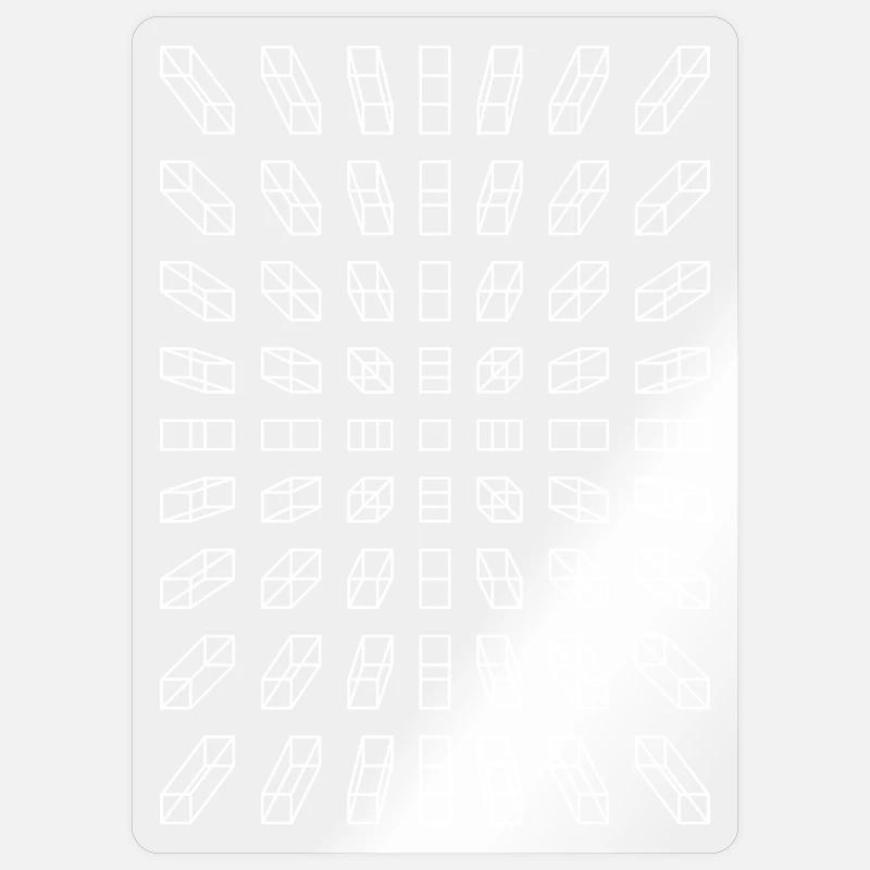 Hypno Bars : Pixels, Illusion & Rétro - Sticker taille S (10 x 10 cm) - brillant transparent