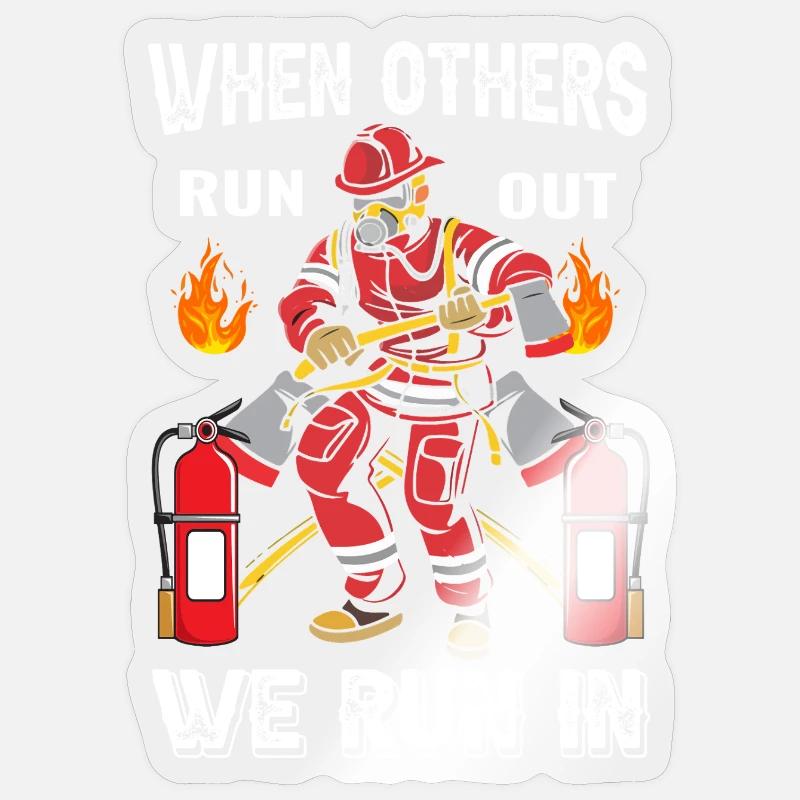 Fire brigade Sticker size S (10 x 10 cm)