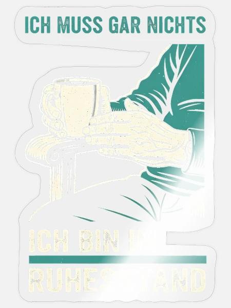 Opa Rente 2025 Enkel Geschenk Ruhestand Lustig - Sticker Größe S (10 x 10 cm) - Transparent glänzend