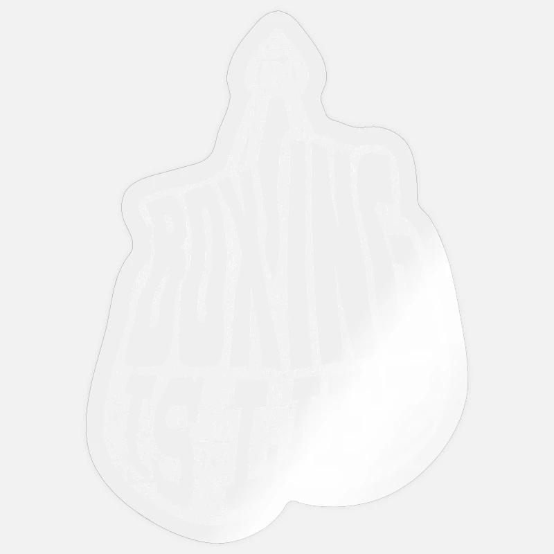 Gant de boxe Boxe - Sticker taille S (10 x 10 cm) - brillant transparent