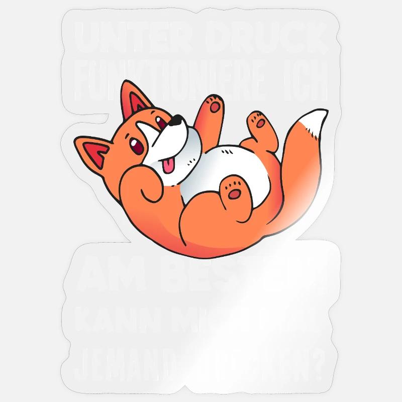 I function best under pressure Sticker size S (10 x 10 cm)