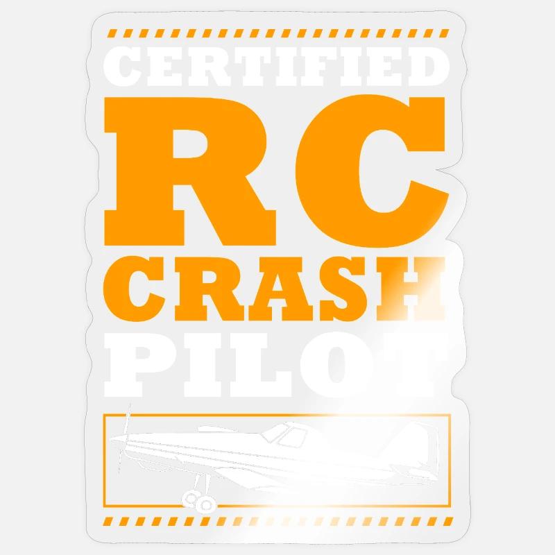 Model Airplane Model Airplane - Sticker size S (10 x 10 cm) - transparent glossy