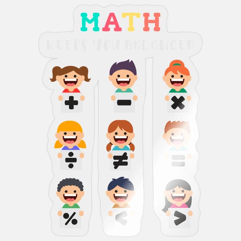 Math keeps you balanced Sticker size S (10 x 10 cm)