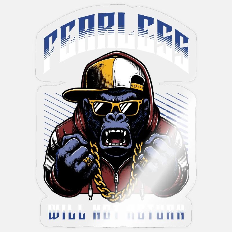 Gorilla Hustler Not Returning Sticker size S (10 x 10 cm)