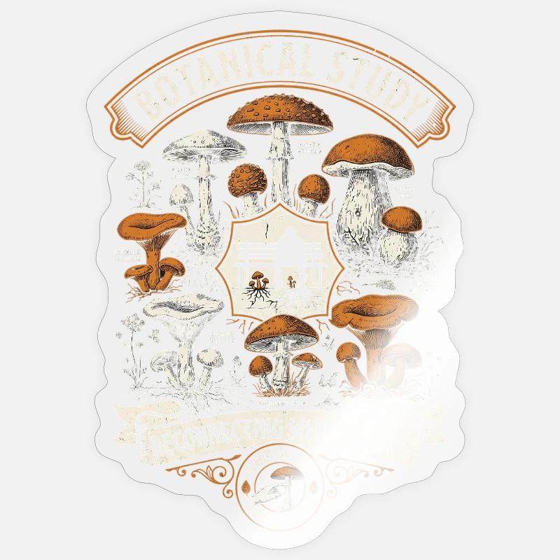 Botanical Study - Sticker Größe S (10 x 10 cm) - Transparent glänzend