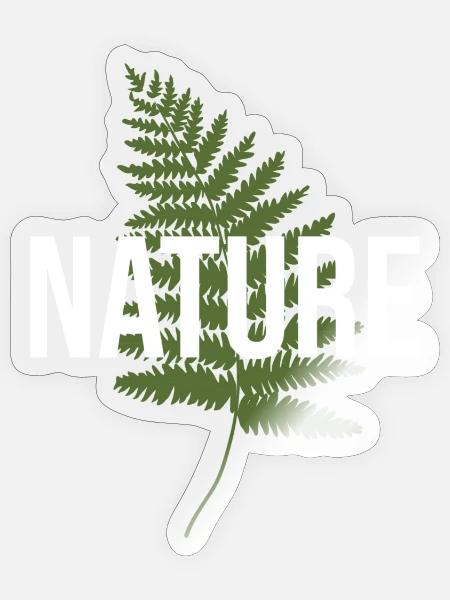 Geschenkidee für Naturfan - Sticker Größe S (10 x 10 cm) - Transparent glänzend