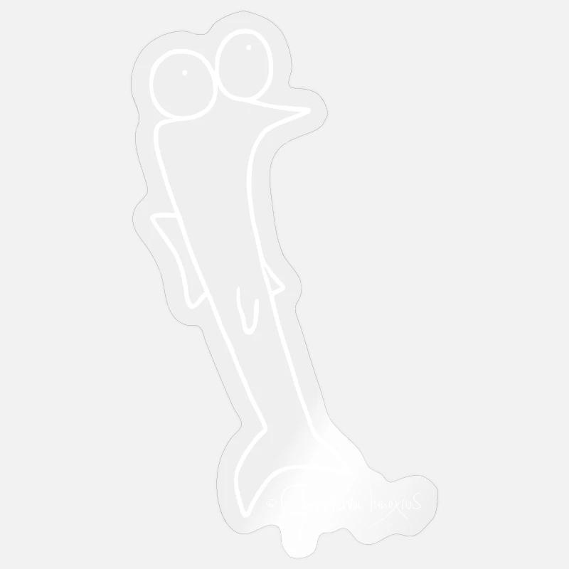 Plötzfisch - Piscis Rutilus - Sticker Größe S (10 x 10 cm) - Transparent glänzend