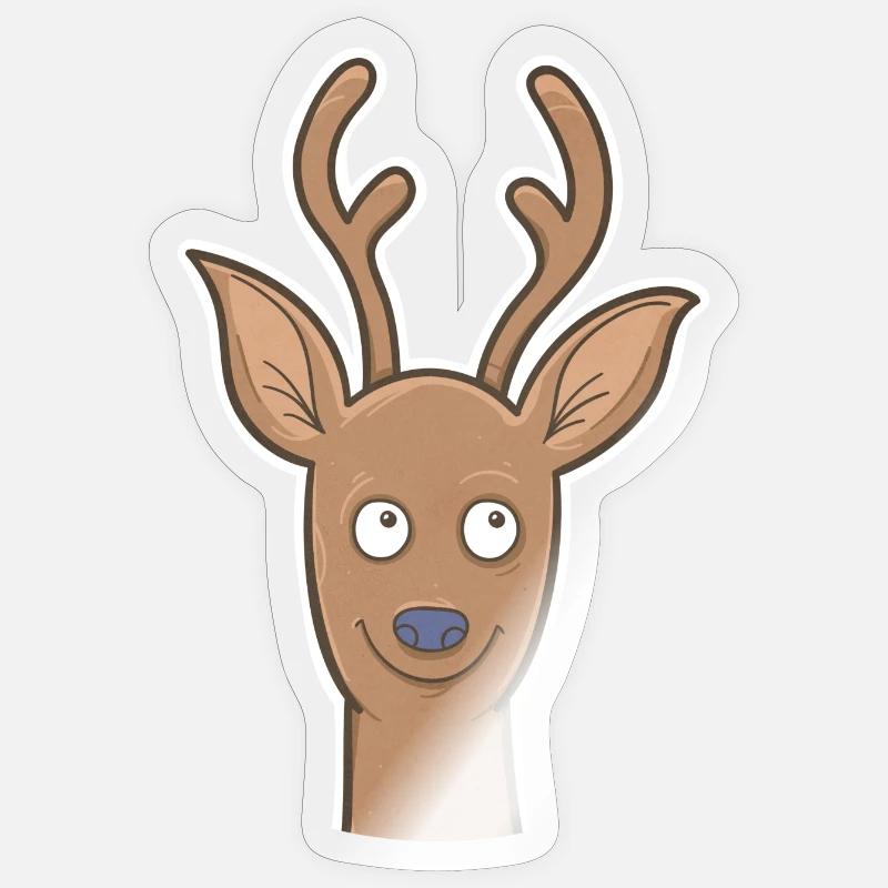 Chevreuil Sticker taille S (10 x 10 cm)