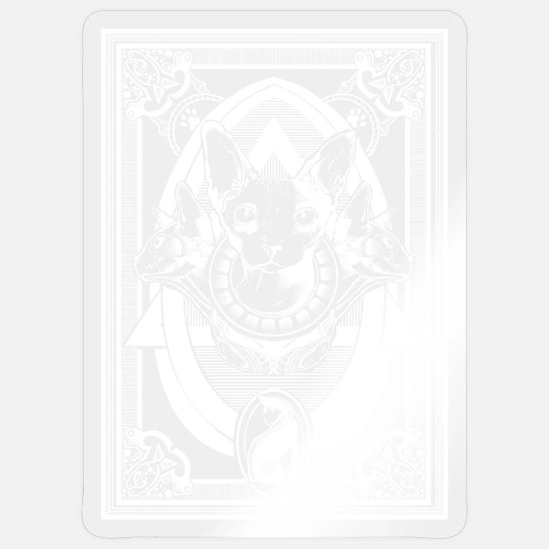 Sphynx - Sticker Größe S (10 x 10 cm) - Transparent glänzend