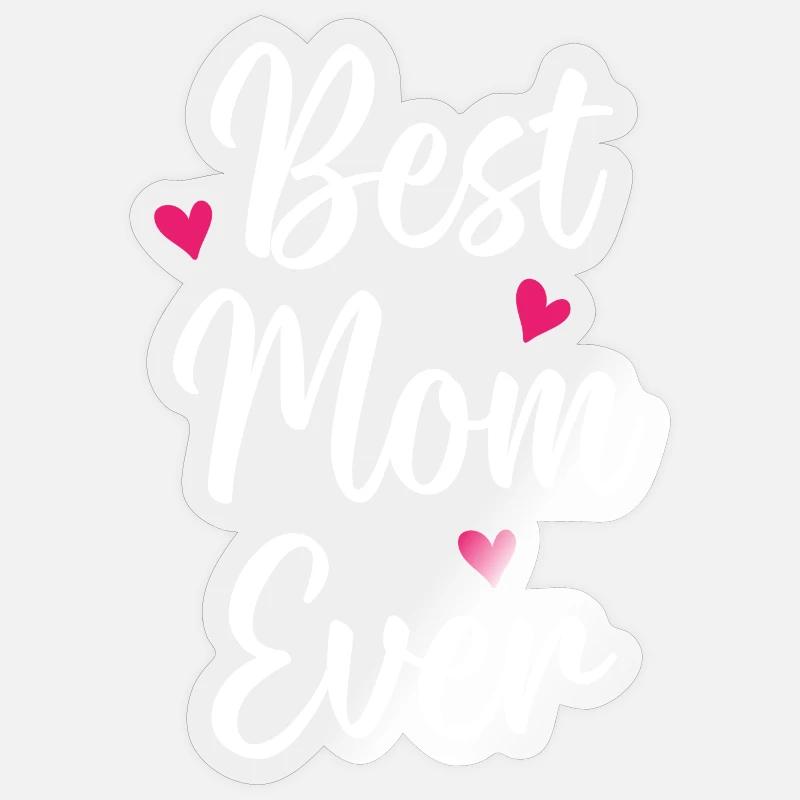 Beste Mutter aller Zeiten Sticker Größe S (10 x 10 cm)