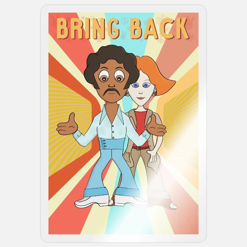 Bring Back - Sticker size S (10 x 10 cm) - transparent glossy