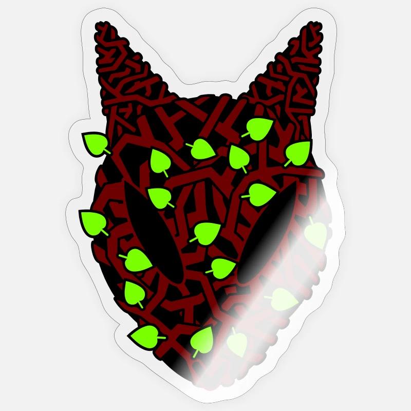 Verdant Ekuroeil - Sticker size S (10 x 10 cm) - transparent glossy