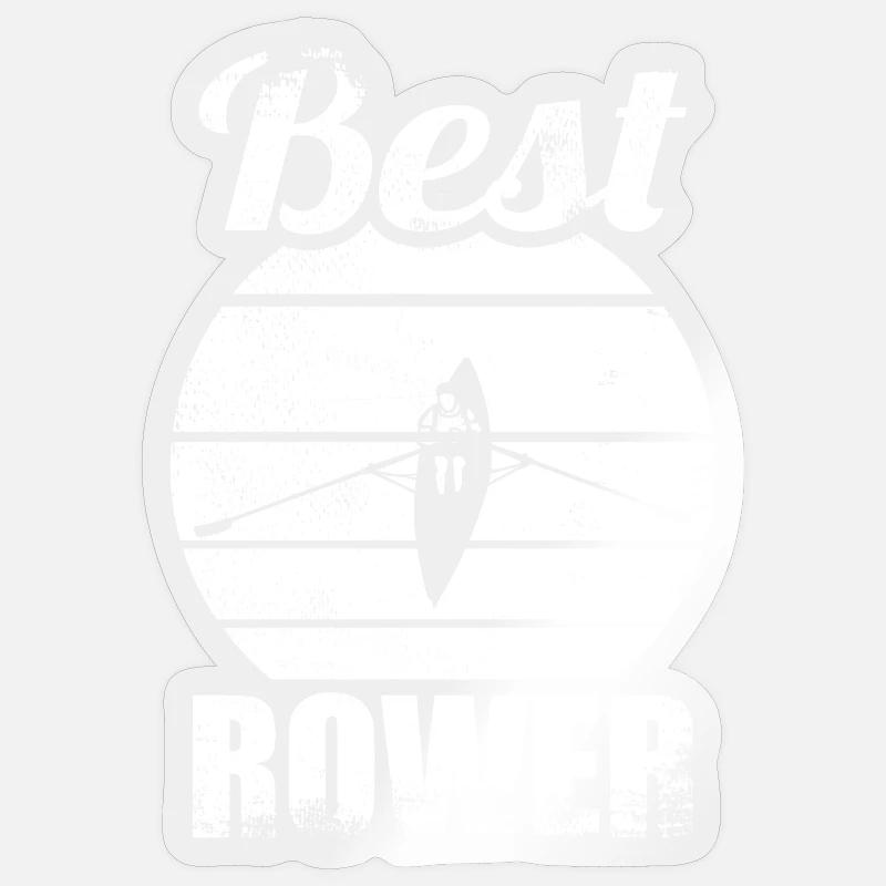 Rower - Sticker size S (10 x 10 cm) - transparent glossy