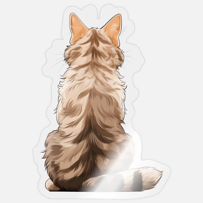 Singapour - Sticker taille S (10 x 10 cm) - brillant transparent
