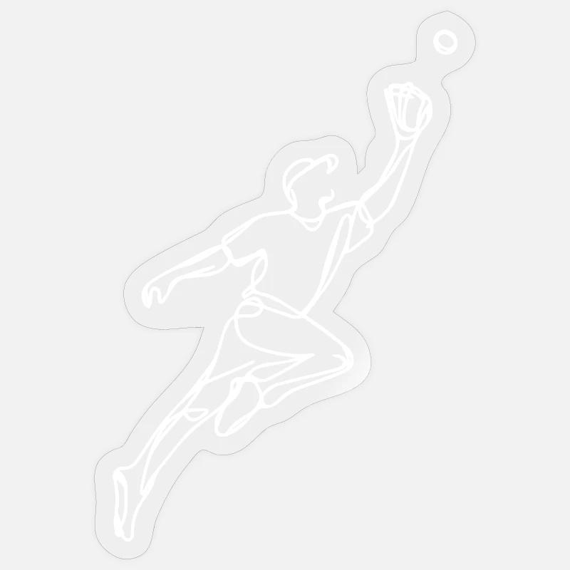 Baseball player drawing Sticker size S (10 x 10 cm)