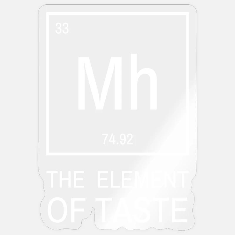 Mh élément du goût | Élément du goût : la chimie Sticker taille S (10 x 10 cm)