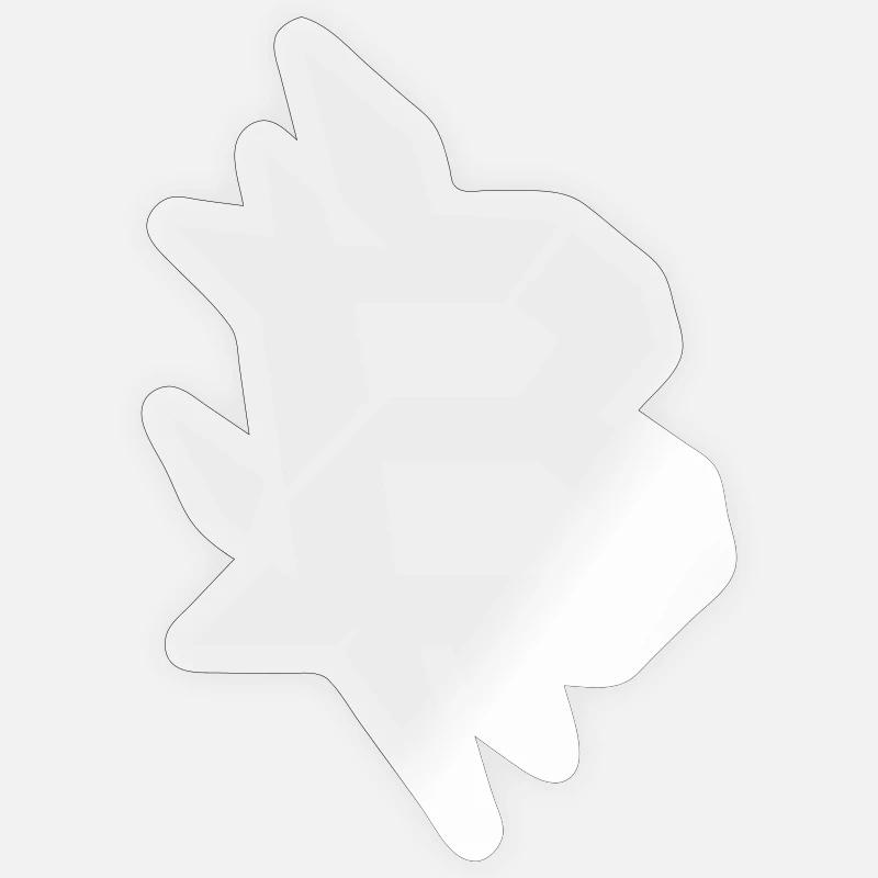 Bitcoin B angular design - Sticker size S (10 x 10 cm) - transparent glossy
