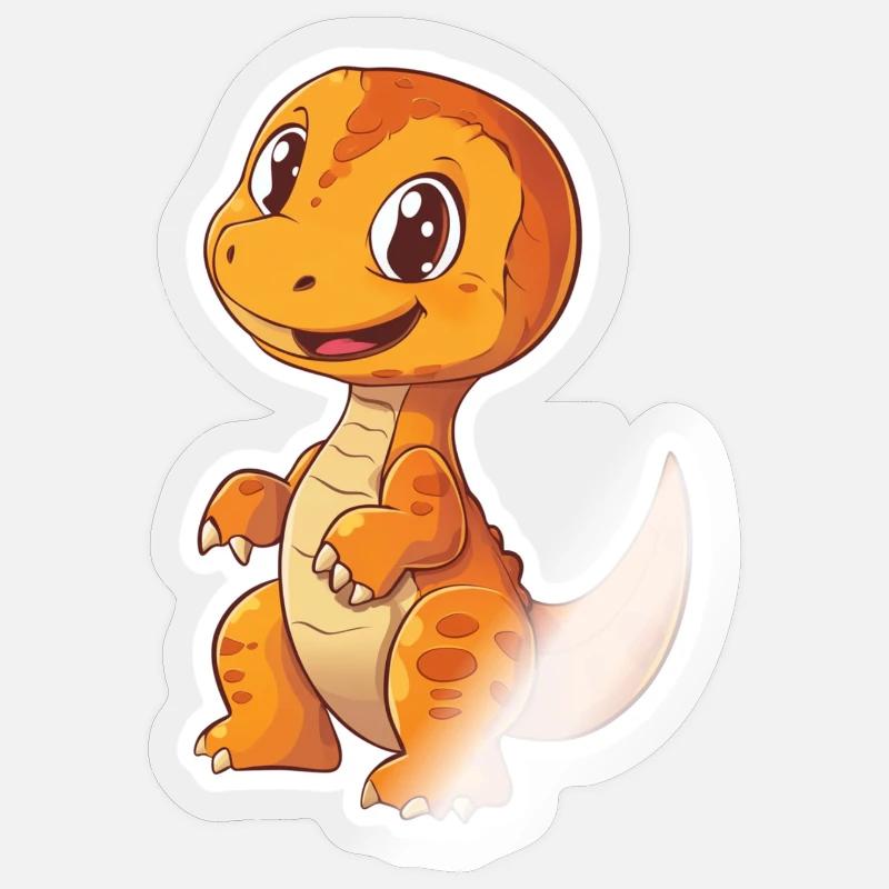 Dinosaur - Sticker size S (10 x 10 cm) - transparent glossy