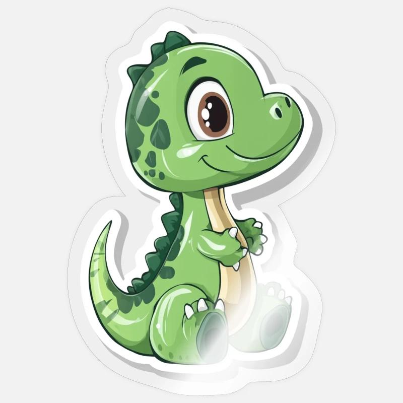 Dinosaur - Sticker size S (10 x 10 cm) - transparent glossy