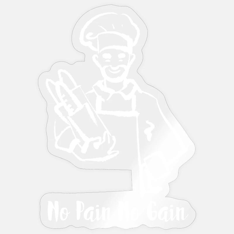 Bread Bakery Humor Baker Sticker taille S (10 x 10 cm)