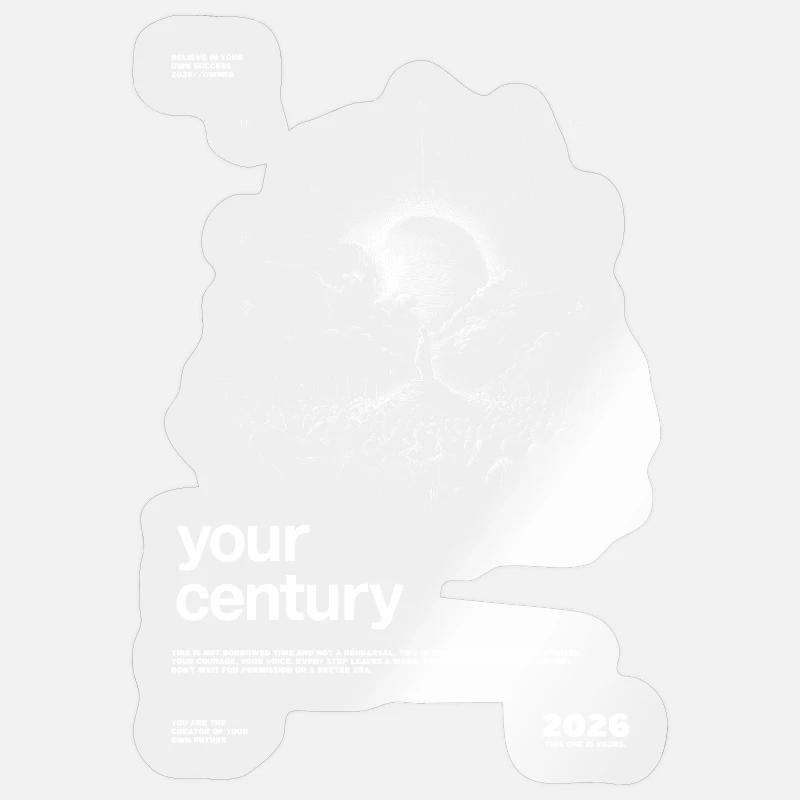 Your Century Explosion - Sticker Größe S (10 x 10 cm) - Transparent glänzend
