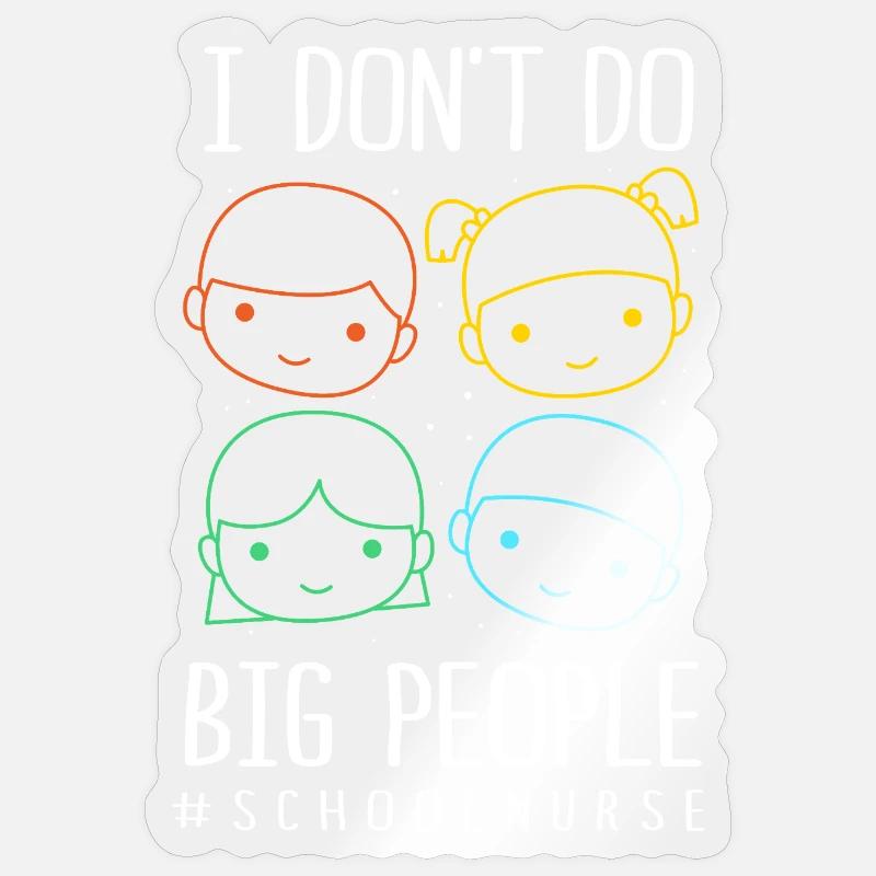 École d’infirmières - Sticker taille S (10 x 10 cm) - brillant transparent