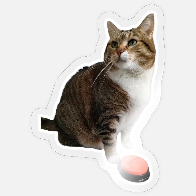 Missty je t'aime sans écriture - Sticker taille S (10 x 10 cm) - brillant transparent
