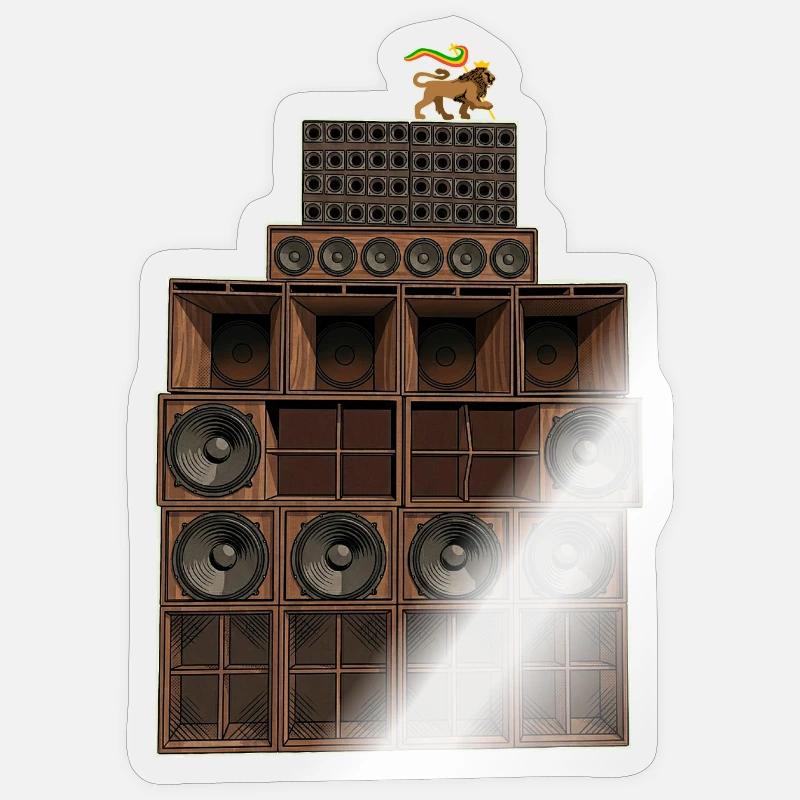 Reggae Soundsystem Sticker Größe S (10 x 10 cm)