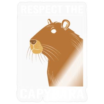 Capibara Capybara - Sticker Größe S (10 x 10 cm) - Transparent glänzend - Vorne