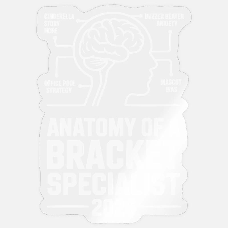Basket-ball spécialisé dans le tableau - Sticker taille S (10 x 10 cm) - brillant transparent