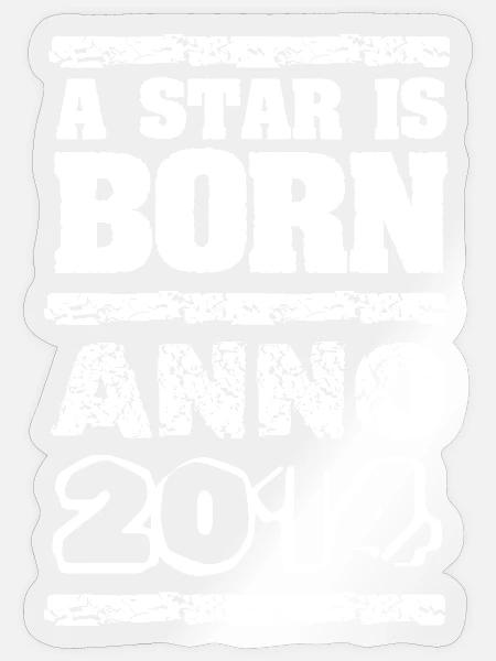 Jahr 2014 - Sticker Größe S (10 x 10 cm) - Transparent glänzend