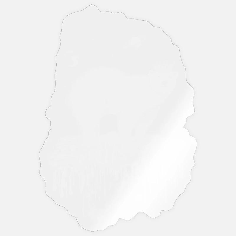 Eisbär mit Krone auf Eisscholle - Sticker Größe S (10 x 10 cm) - Transparent glänzend