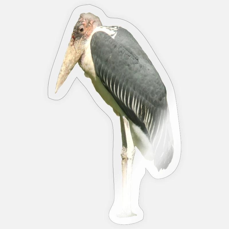 stork - Sticker size S (10 x 10 cm) - transparent glossy