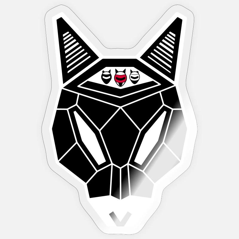 Mekuroeil - Sticker size S (10 x 10 cm) - transparent glossy