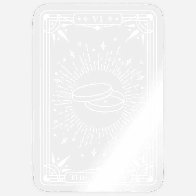 La Colonie (blanc) - Sticker taille S (10 x 10 cm) - brillant transparent