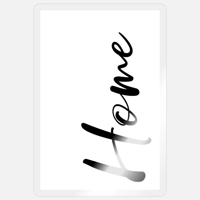 Accueil Zuhause Conception d’affiches - Sticker taille S (10 x 10 cm) - brillant transparent