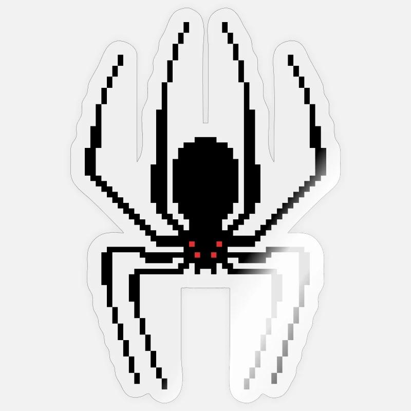 G32 Araignée Pixel Sticker taille S (10 x 10 cm)