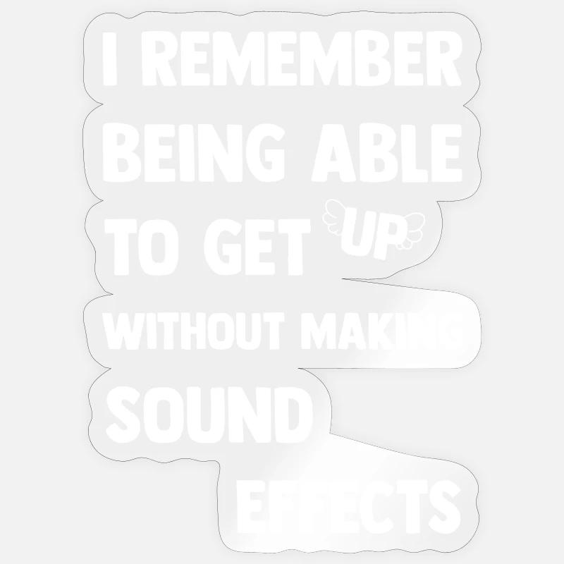 I make sound effects - Sticker size S (10 x 10 cm) - transparent glossy