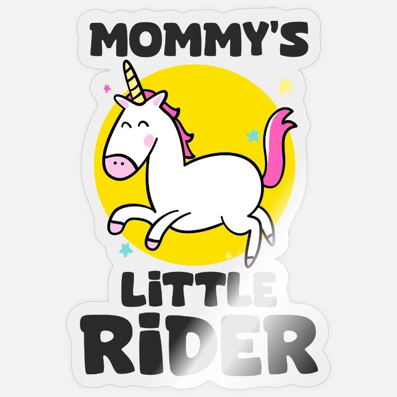 Kleiner Pullover Mama Pullover Pferde Baby Sticker Größe S (10 x 10 cm)