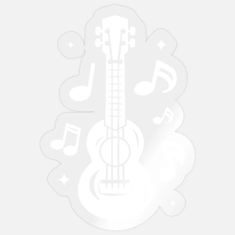 Ukulele Sticker size S (10 x 10 cm)